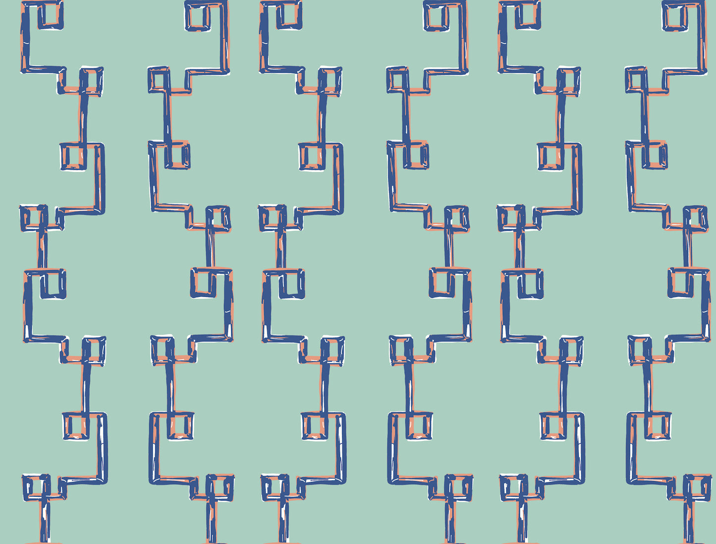 York Wallcoverings Madcap Cottage Bamboozled Sky Blue Peel and Stick Wallpaper  Geometrics Blues  Wallpaper - PSW1388RL