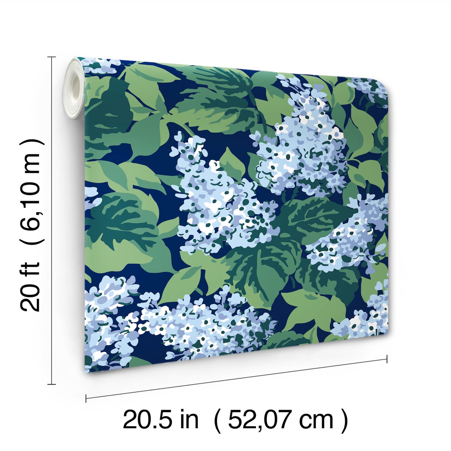 York Wallcoverings Madcap Cottage Bar Harbor Sky Blue Peel and Stick Wallpaper  Florals and Flowers Blues  Wallpaper - PSW1398RL