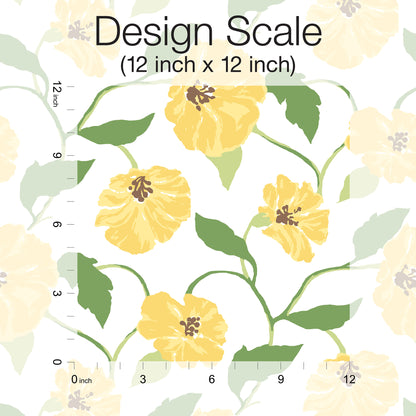 York Wallcoverings Madcap Cottage Jungle Garden Lemon Grove Peel and Stick Wallpaper  Florals and Flowers Yellows  Wallpaper - PSW1401RL
