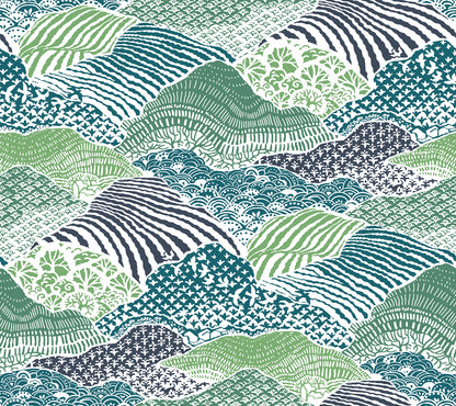 York Wallcoverings Madcap Cottage Shangri-La Palm Green Peel and Stick Wallpaper  Botanical Greens  Wallpaper - PSW1405RL