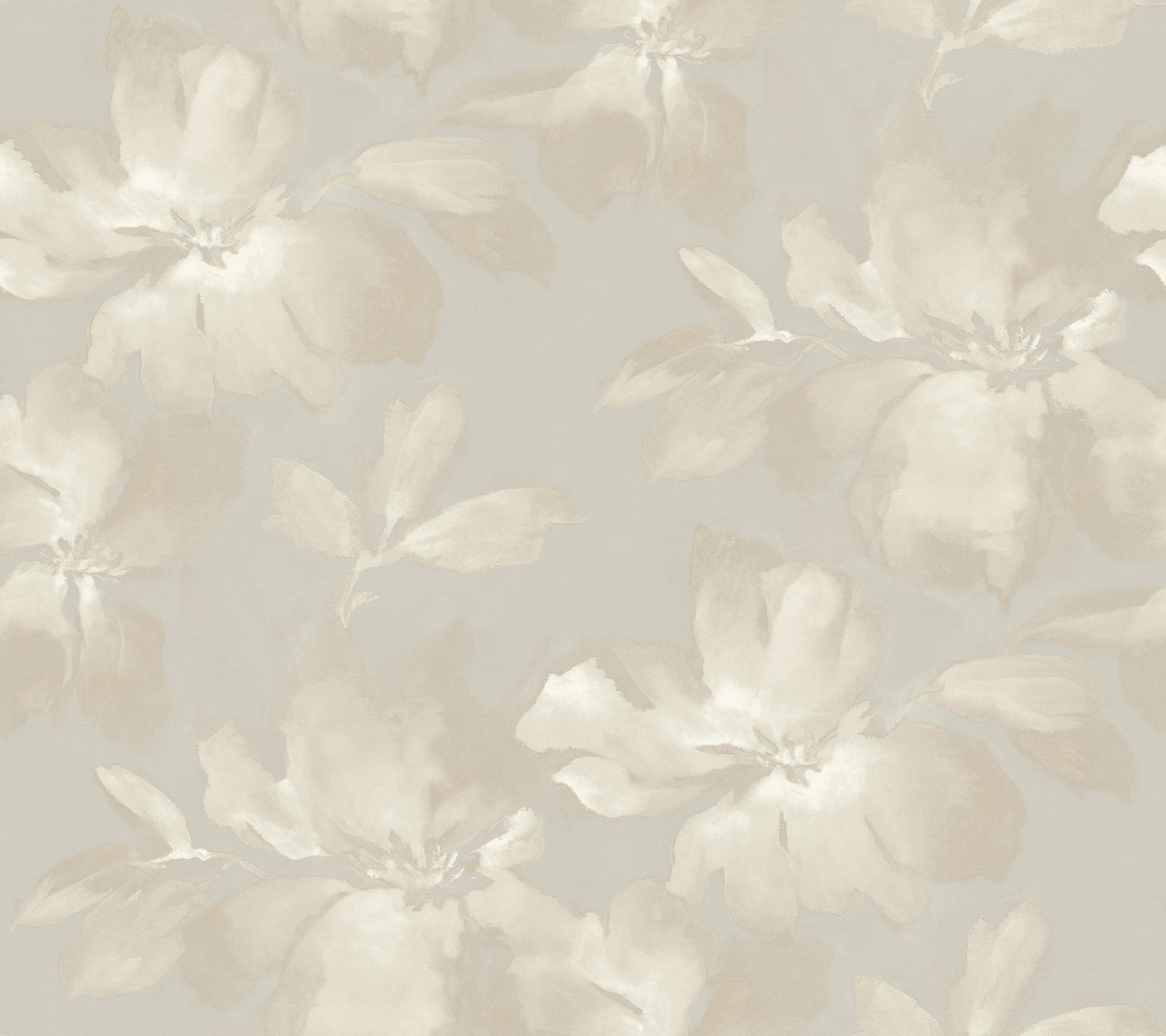 York Wallcoverings Simply Candice Midnight Blooms Neutral Peel and Stick Wallpaper  Florals and Flowers Blacks  Wallpaper - PSW1414RL