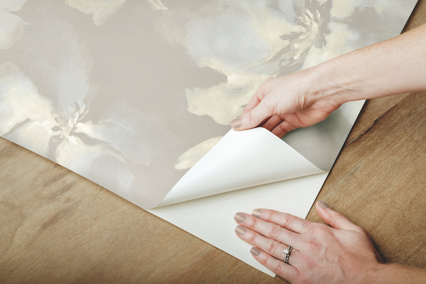 York Wallcoverings Simply Candice Midnight Blooms Light Blue and Grey Peel and Stick Wallpaper  Florals and Flowers Blacks  Wallpaper - PSW1415RL