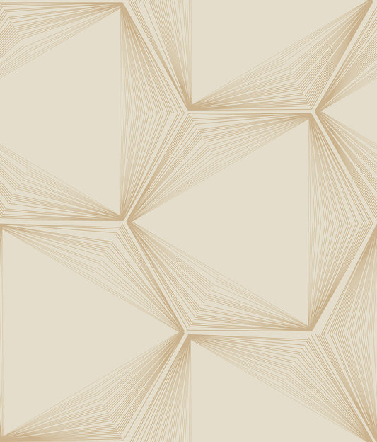 York Wallcoverings Simply Candice Honeycomb Sand and Gold Peel and Stick Wallpaper  Geometrics Beiges  Wallpaper - PSW1416RL