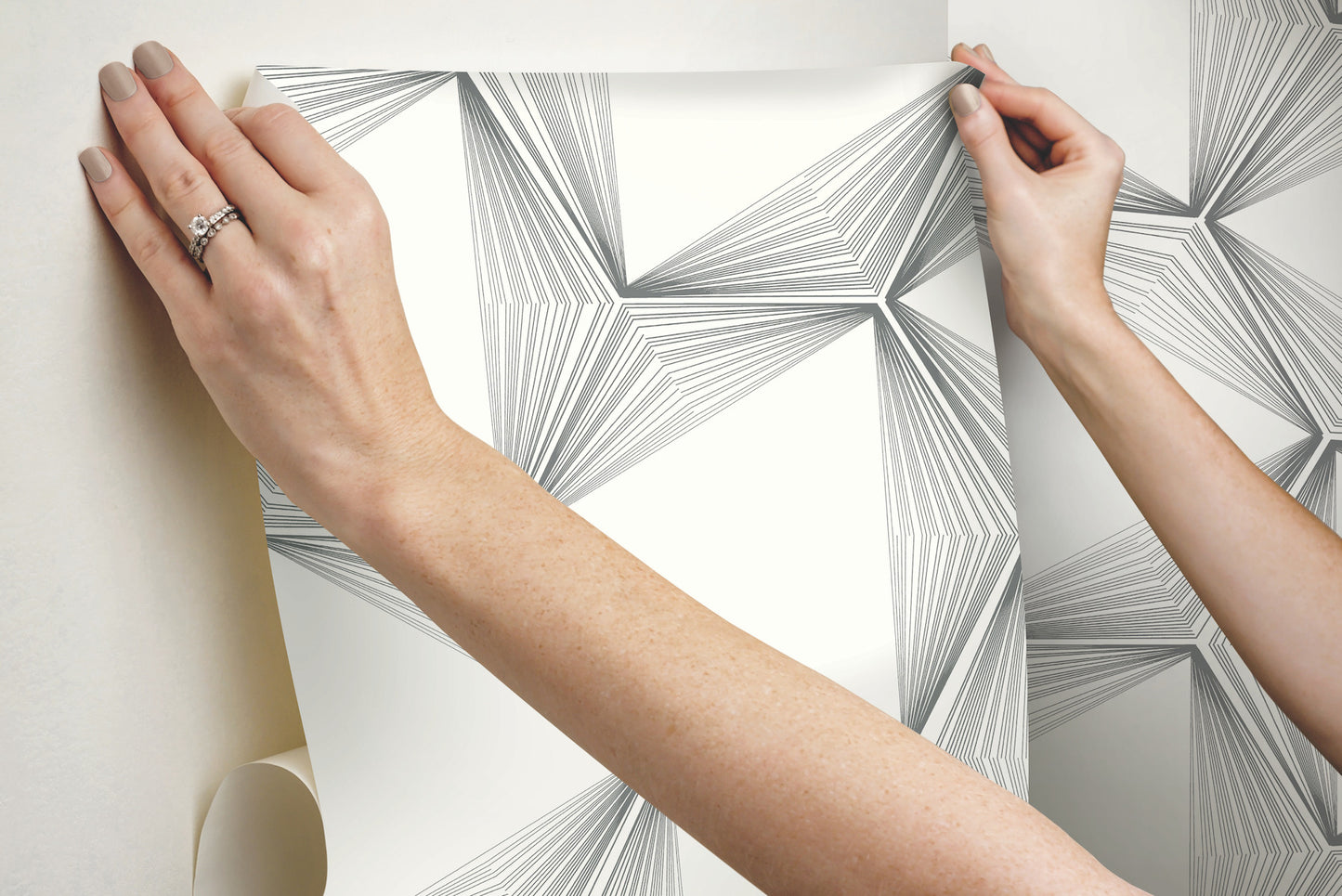 York Wallcoverings Simply Candice Honeycomb Charcoal Peel and Stick Wallpaper  Geometrics Blacks  Wallpaper - PSW1417RL