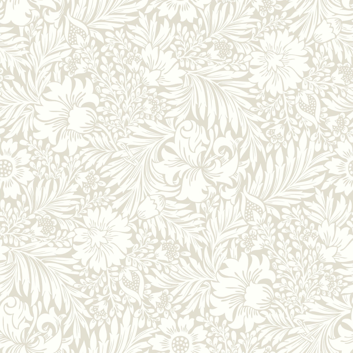 York Wallcoverings Erin and Ben Co. Modern Acanthus Wicker Peel and Stick Wallpaper  Florals and Flowers Beiges  Wallpaper - PSW1445RL