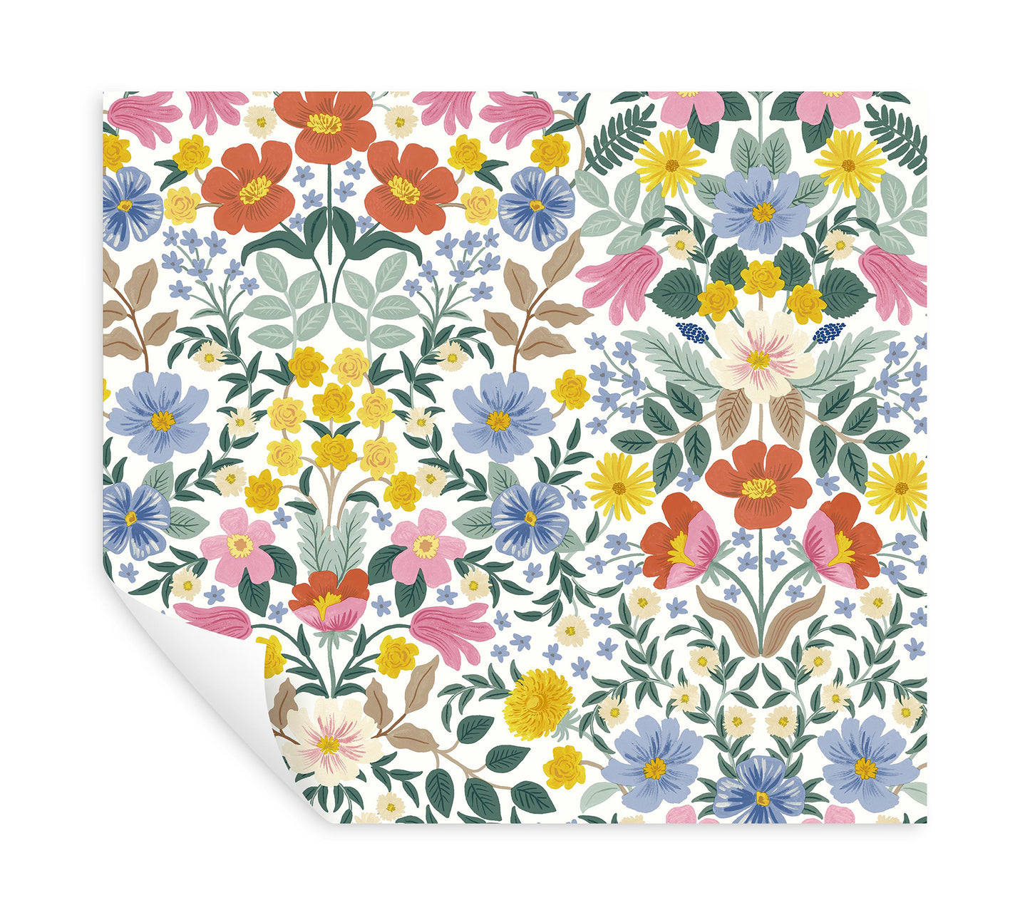 York Wallcoverings Peel and Stick Rifle Paper 2 Bramble Garden White Peel and Stick Wallpaper  Florals and Flowers Whites and Off-Whites  Wallpaper - PSW1475RL