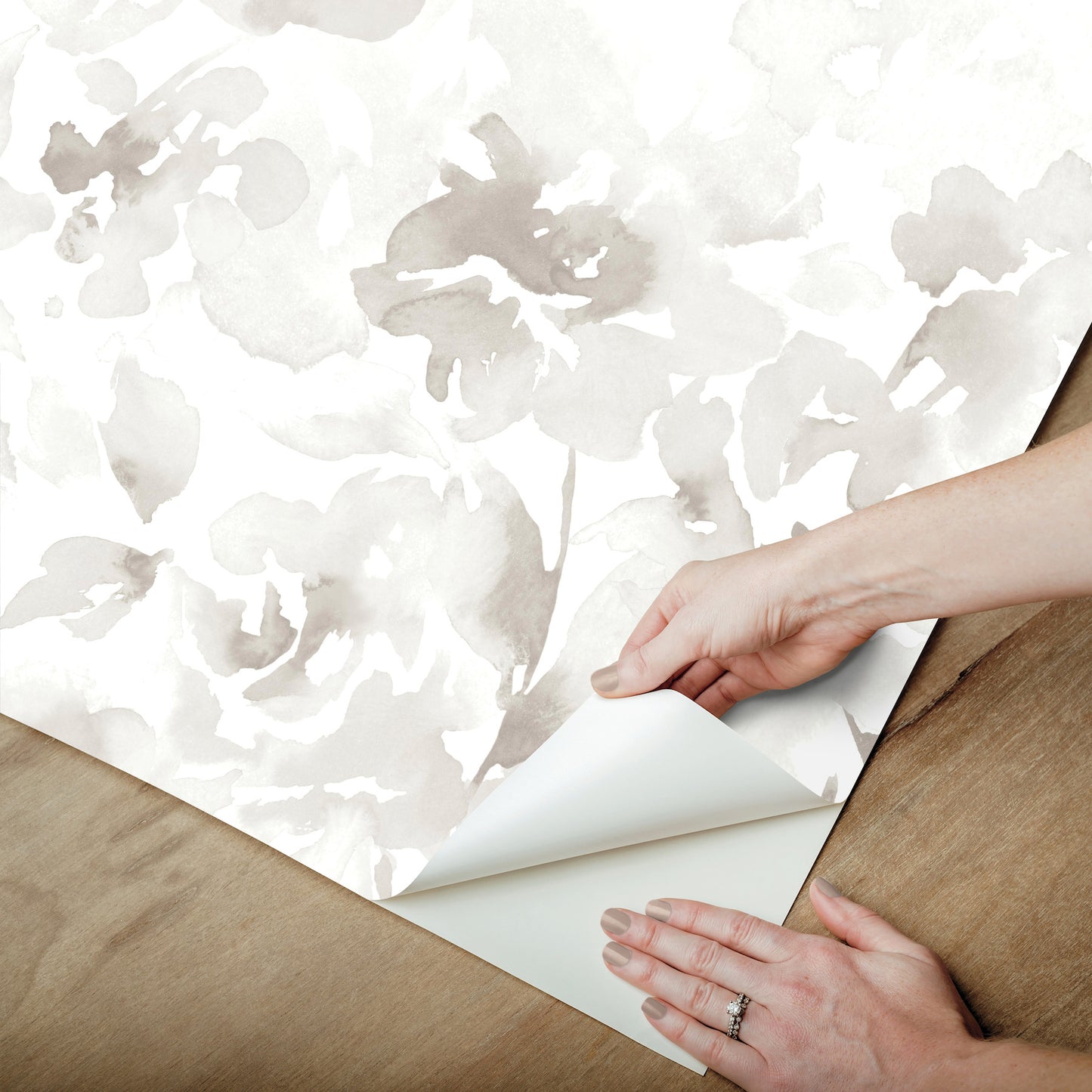 York Wallcoverings Magnolia Home Renewed Floral Neutral Wallpaper  Florals and Flowers Beiges  Wallpaper - PSW1495RL