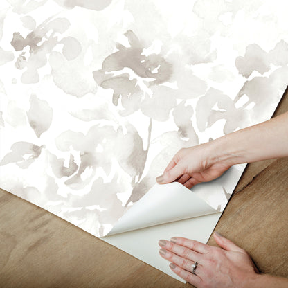 York Wallcoverings Magnolia Home Renewed Floral Neutral Wallpaper  Florals and Flowers Beiges  Wallpaper - PSW1495RL