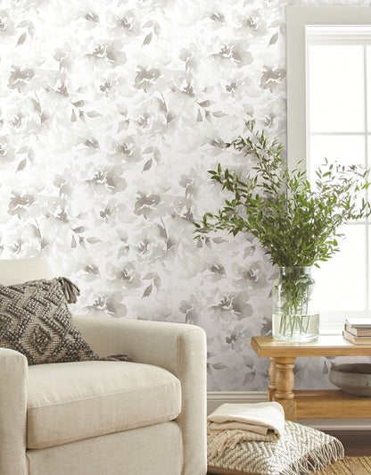 York Wallcoverings Magnolia Home Renewed Floral Neutral Wallpaper  Florals and Flowers Beiges  Wallpaper - PSW1495RL