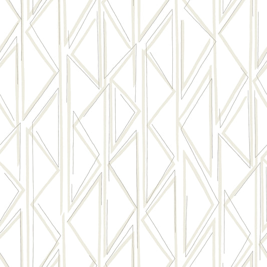 York Wallcoverings Magnolia Home Sideways Sketch Beige Wallpaper  Geometrics Beiges  Wallpaper - PSW1498RL