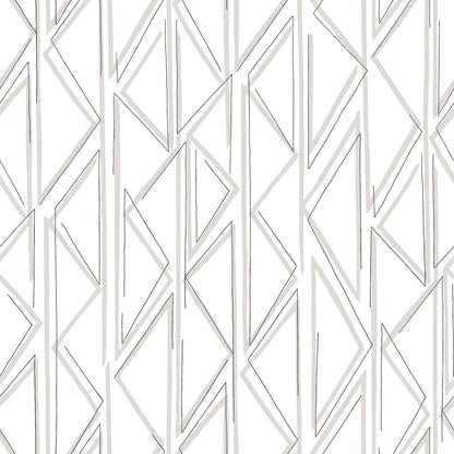 York Wallcoverings Magnolia Home Sideways Sketch Grey Wallpaper  Geometrics Blacks  Wallpaper - PSW1500RL