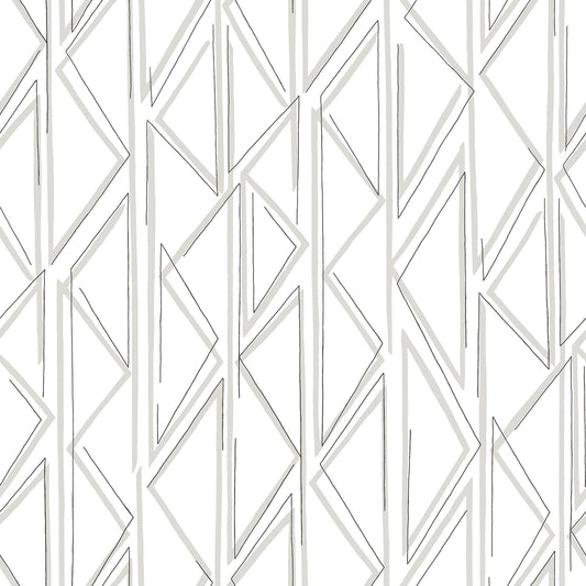 York Wallcoverings Magnolia Home Sideways Sketch Grey Wallpaper  Geometrics Blacks  Wallpaper - PSW1500RL