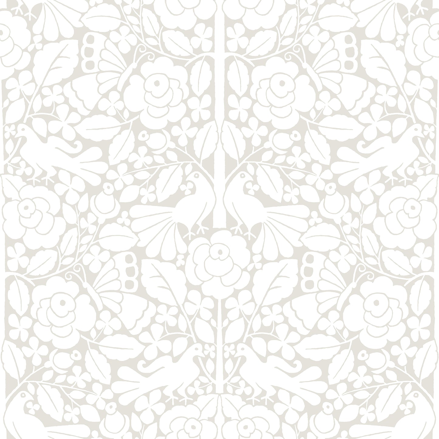 York Wallcoverings Magnolia Home Fairy Tales Beige Wallpaper  Animals Beiges  Wallpaper - PSW1505RL