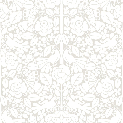 York Wallcoverings Magnolia Home Fairy Tales Beige Wallpaper  Animals Beiges  Wallpaper - PSW1505RL