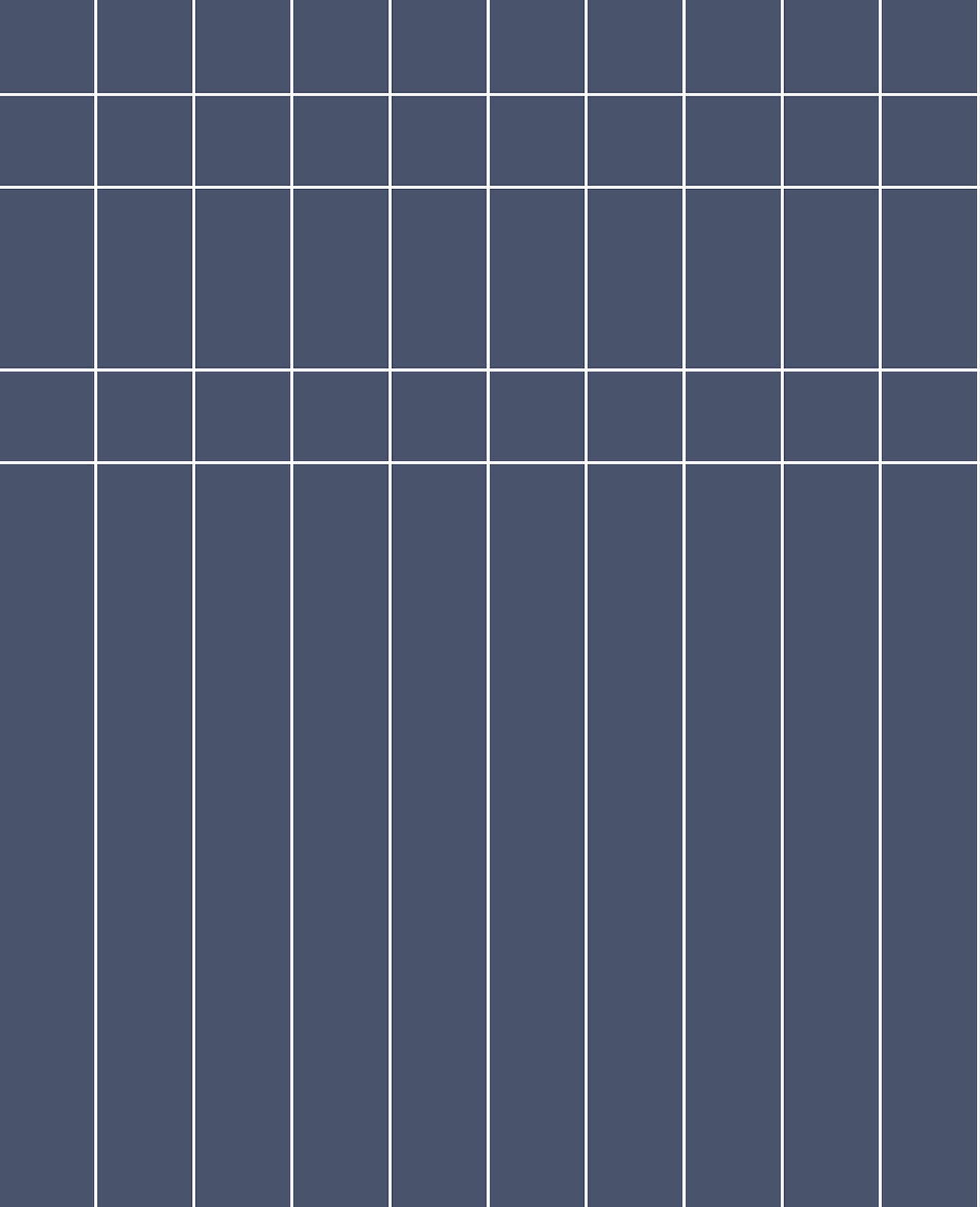 Dark navy wallpaper with a white rectangular grid pattern in a modern geometric design.