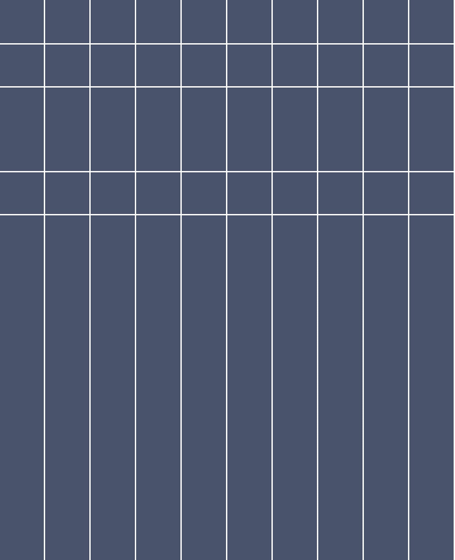 Dark navy wallpaper with a white rectangular grid pattern in a modern geometric design.