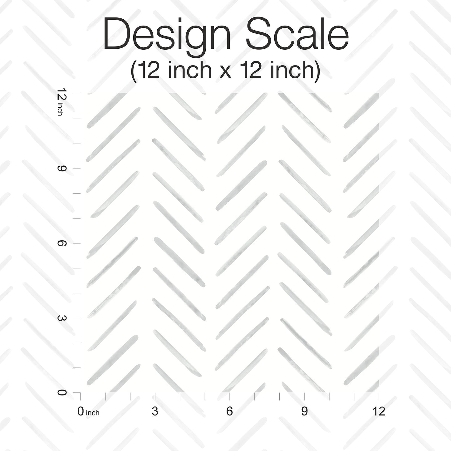 York Wallcoverings Watercolor Botanicals Painted Herringbone Fog Peel and Stick Wallpaper  Chevron and Houndstooth Greys  Wallpaper - PSW1527RL