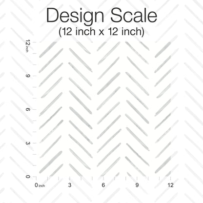 York Wallcoverings Watercolor Botanicals Painted Herringbone Fog Peel and Stick Wallpaper  Chevron and Houndstooth Greys  Wallpaper - PSW1527RL