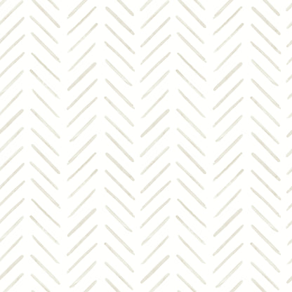 York Wallcoverings Watercolor Botanicals Painted Herringbone Sand Peel and Stick Wallpaper  Chevron and Houndstooth Beiges  Wallpaper - PSW1529RL