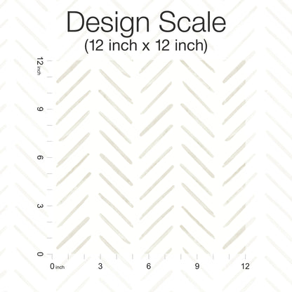 York Wallcoverings Watercolor Botanicals Painted Herringbone Sand Peel and Stick Wallpaper  Chevron and Houndstooth Beiges  Wallpaper - PSW1529RL