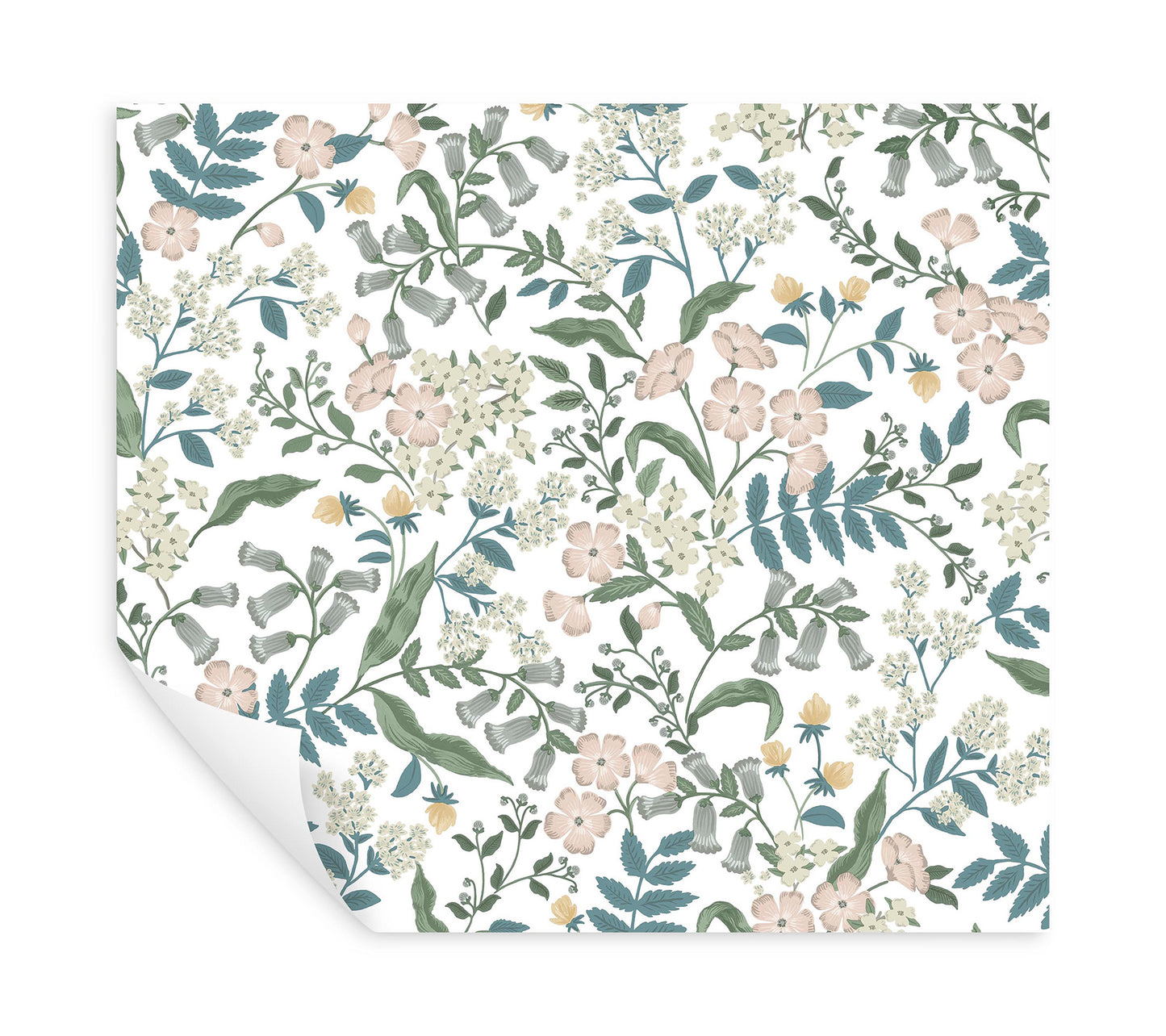 York Wallcoverings Peel and Stick Rifle Paper 3 Sweetbrier Blush Peel and Stick Wallpaper Whimsical Florals and Flowers Pinks  Wallpaper - PSW1543RL