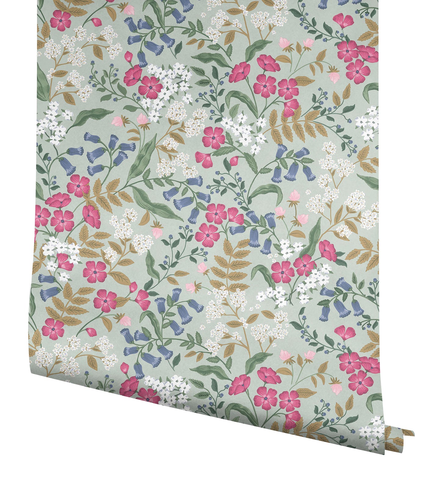 York Wallcoverings Peel and Stick Rifle Paper 3 Sweetbrier Mint Peel and Stick Wallpaper Whimsical Florals and Flowers Greens  Wallpaper - PSW1545RL