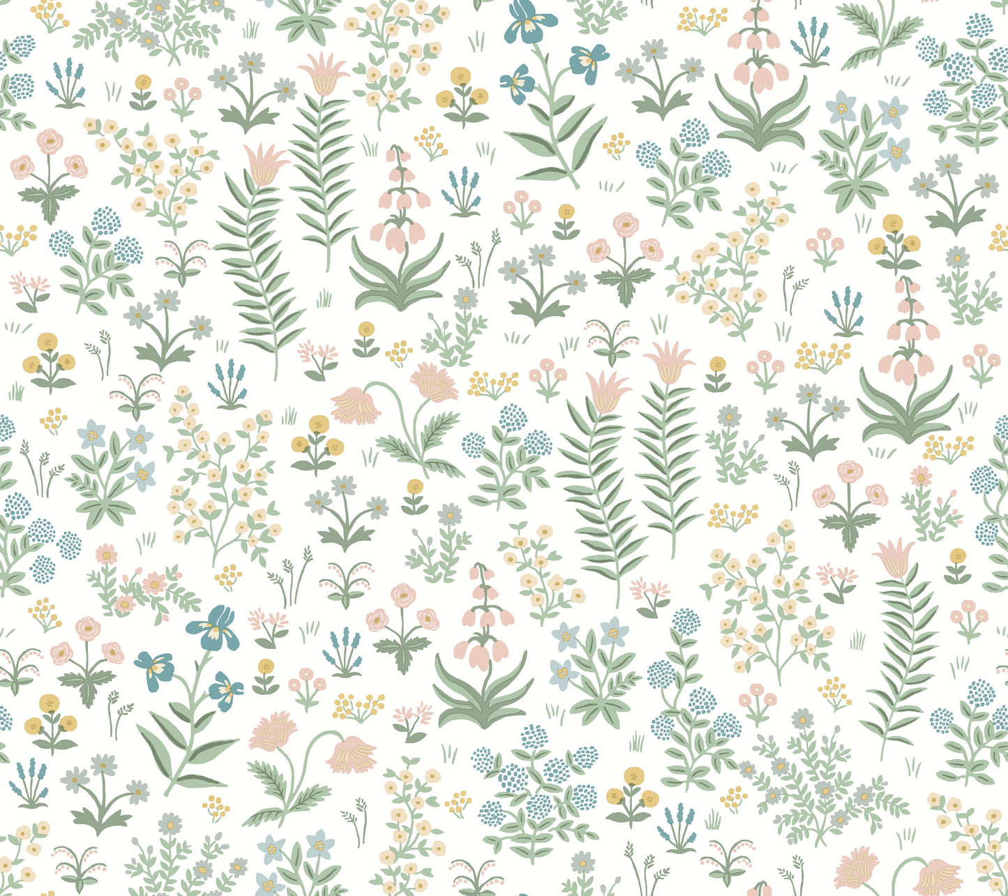 York Wallcoverings Peel and Stick Rifle Paper 3 Menagerie Garden Blush Multicolor Peel and Stick Wallpaper Whimsical Florals and Flowers Pinks  Wallpaper - PSW1550RL