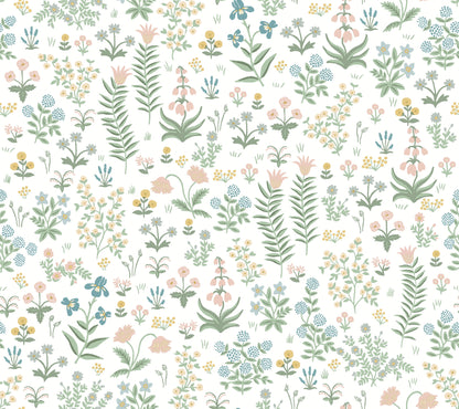 York Wallcoverings Peel and Stick Rifle Paper 3 Menagerie Garden Blush Multicolor Peel and Stick Wallpaper Whimsical Florals and Flowers Pinks  Wallpaper - PSW1550RL