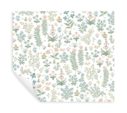 York Wallcoverings Peel and Stick Rifle Paper 3 Menagerie Garden Blush Multicolor Peel and Stick Wallpaper Whimsical Florals and Flowers Pinks  Wallpaper - PSW1550RL