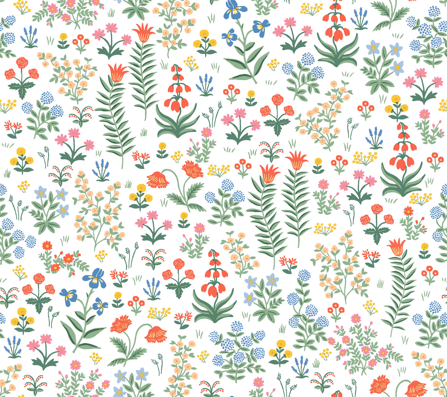 York Wallcoverings Aviva Stanoff Menagerie Garden Rose Multicolor Peel and Stick Wallpaper Whimsical Florals and Flowers Reds  Wallpaper - PSW1552RL