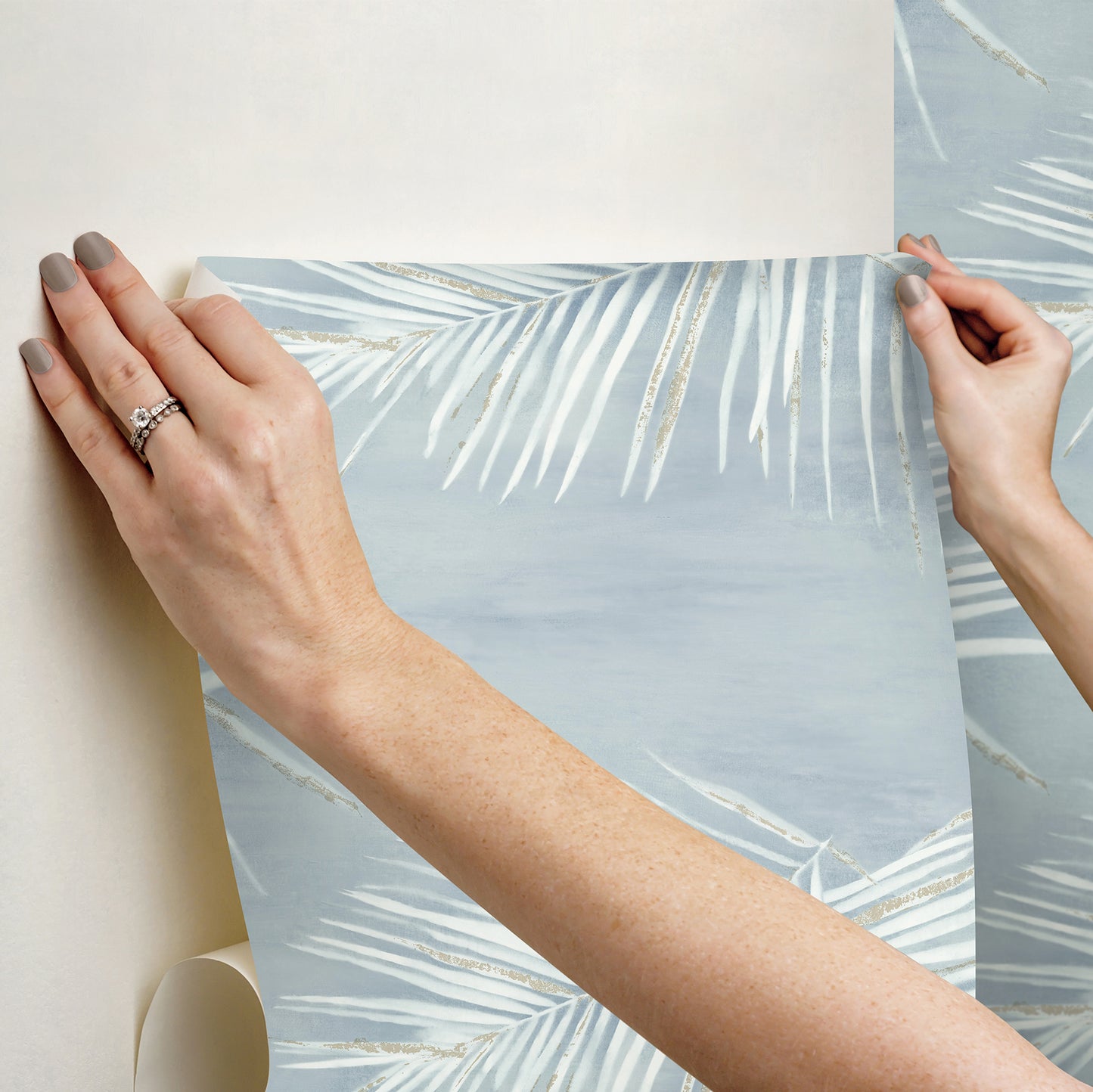 York Wallcoverings Aviva Stanoff Endless Summer Blue Peel and Stick Wallpaper Tropical Tropical Blues  Wallpaper - PSW1554RL