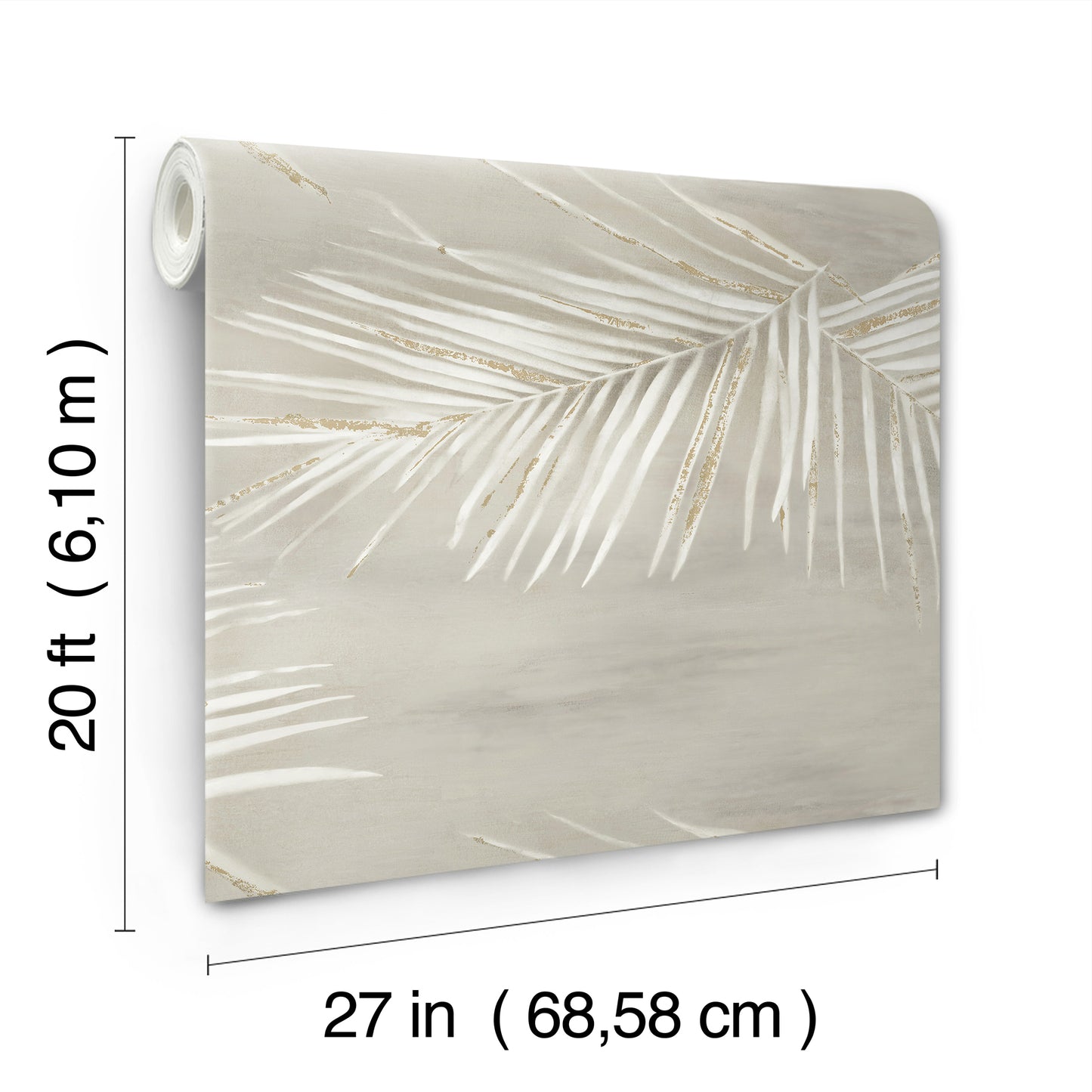 York Wallcoverings Aviva Stanoff Endless Summer Taupe Peel and Stick Wallpaper Tropical Tropical Browns  Wallpaper - PSW1555RL