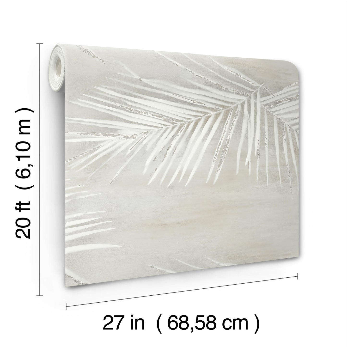 York Wallcoverings Aviva Stanoff Endless Summer Grey Peel and Stick Wallpaper Tropical Tropical Greys  Wallpaper - PSW1556RL