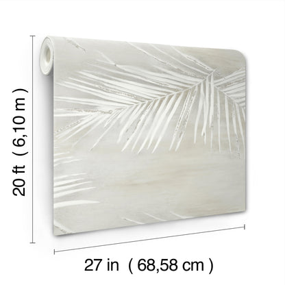 York Wallcoverings Aviva Stanoff Endless Summer Grey Peel and Stick Wallpaper Tropical Tropical Greys  Wallpaper - PSW1556RL