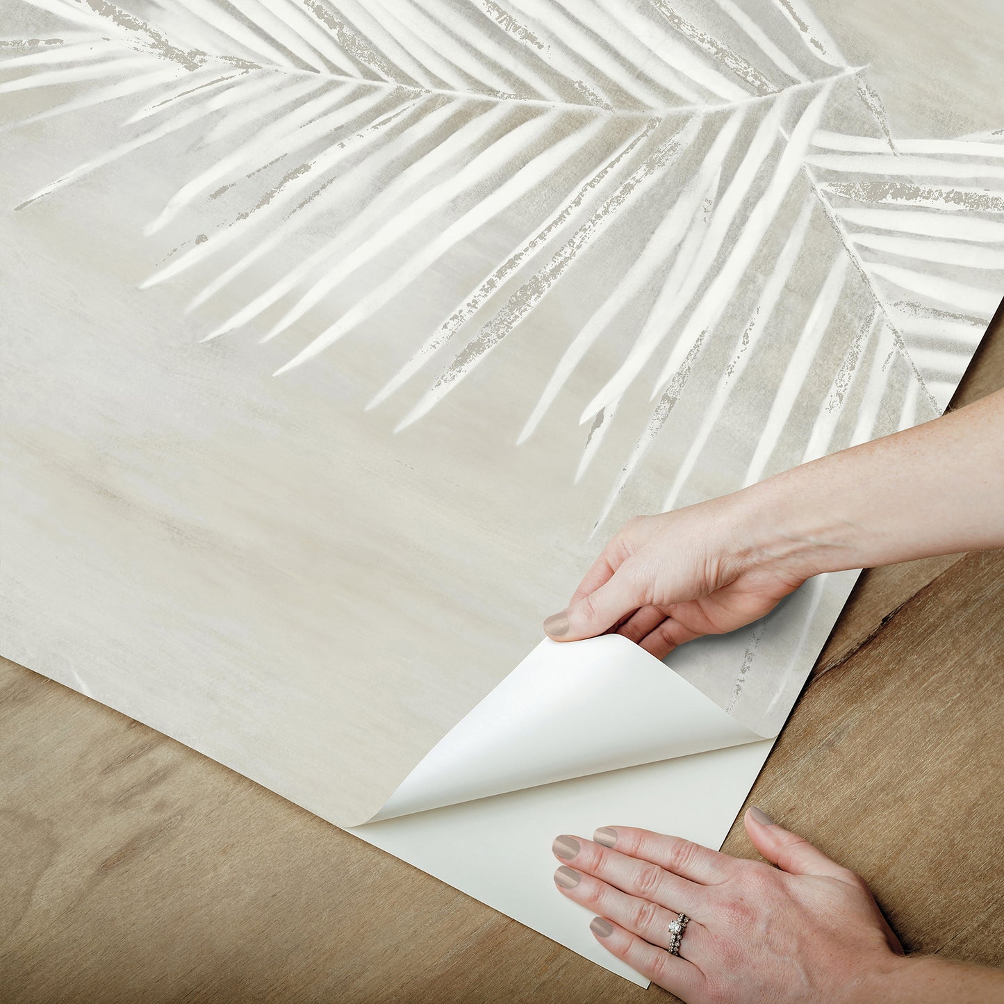 York Wallcoverings Aviva Stanoff Endless Summer Grey Peel and Stick Wallpaper Tropical Tropical Greys  Wallpaper - PSW1556RL