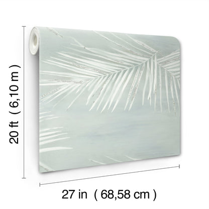 York Wallcoverings Aviva Stanoff Endless Summer Jade Peel and Stick Wallpaper Tropical Tropical Greens  Wallpaper - PSW1557RL