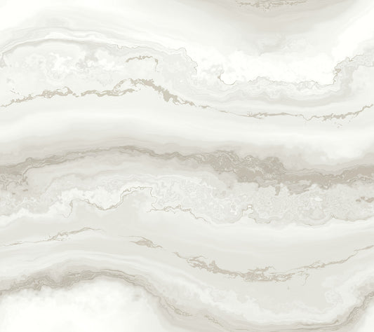 York Wallcoverings Aviva Stanoff Shifting Sands Salt Grey Peel and Stick Wallpaper Bohemian Modern Greys  Wallpaper - PSW1558RL