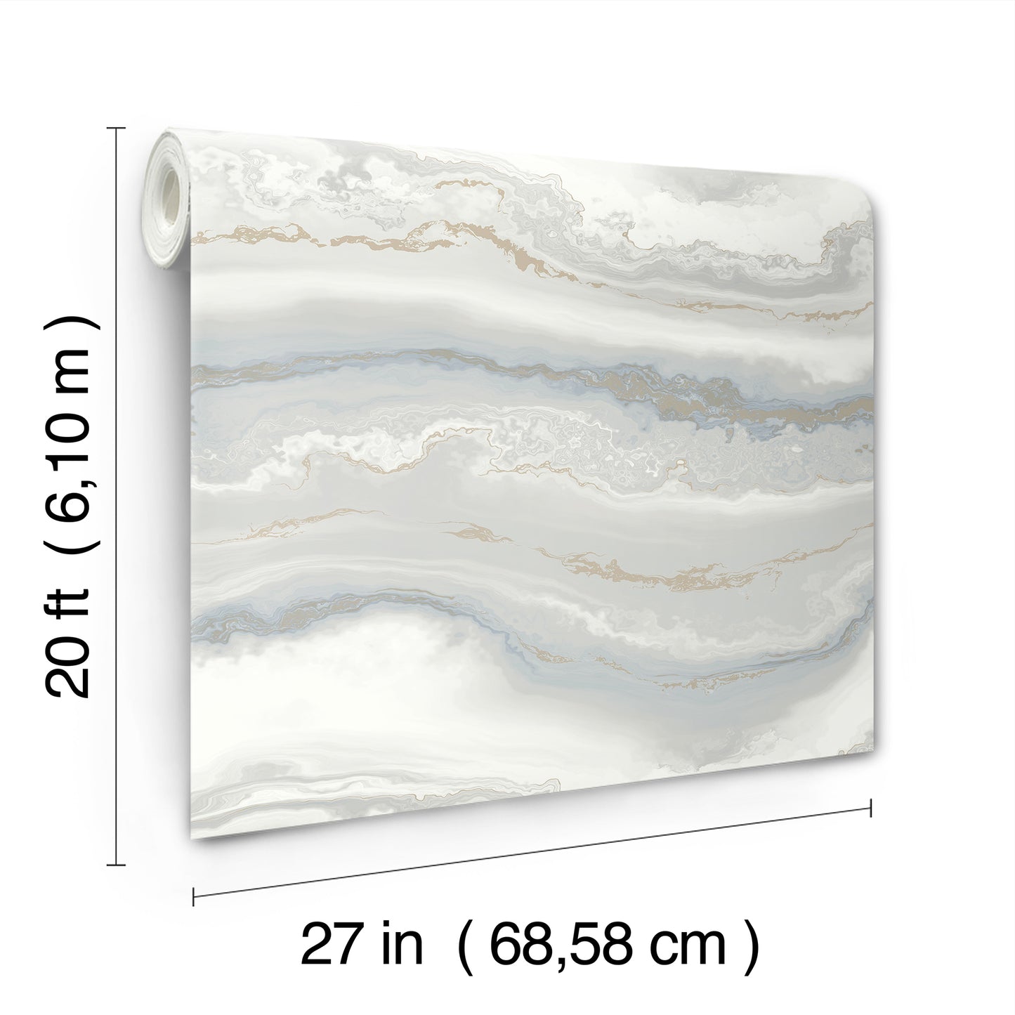 York Wallcoverings Aviva Stanoff Shifting Sands Slate Blue Peel and Stick Wallpaper Bohemian Modern Blues  Wallpaper - PSW1559RL