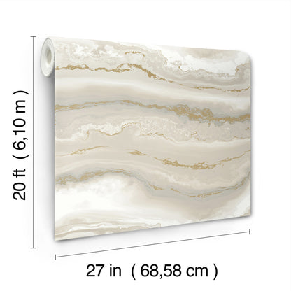 York Wallcoverings Aviva Stanoff Shifting Sands Beige Peel and Stick Wallpaper Bohemian Modern Beiges  Wallpaper - PSW1560RL