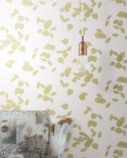 York Wallcoverings Aviva Stanoff Inner Peace Champagne Peel and Stick Wallpaper Transitional Botanical Beiges  Wallpaper - PSW1563RL