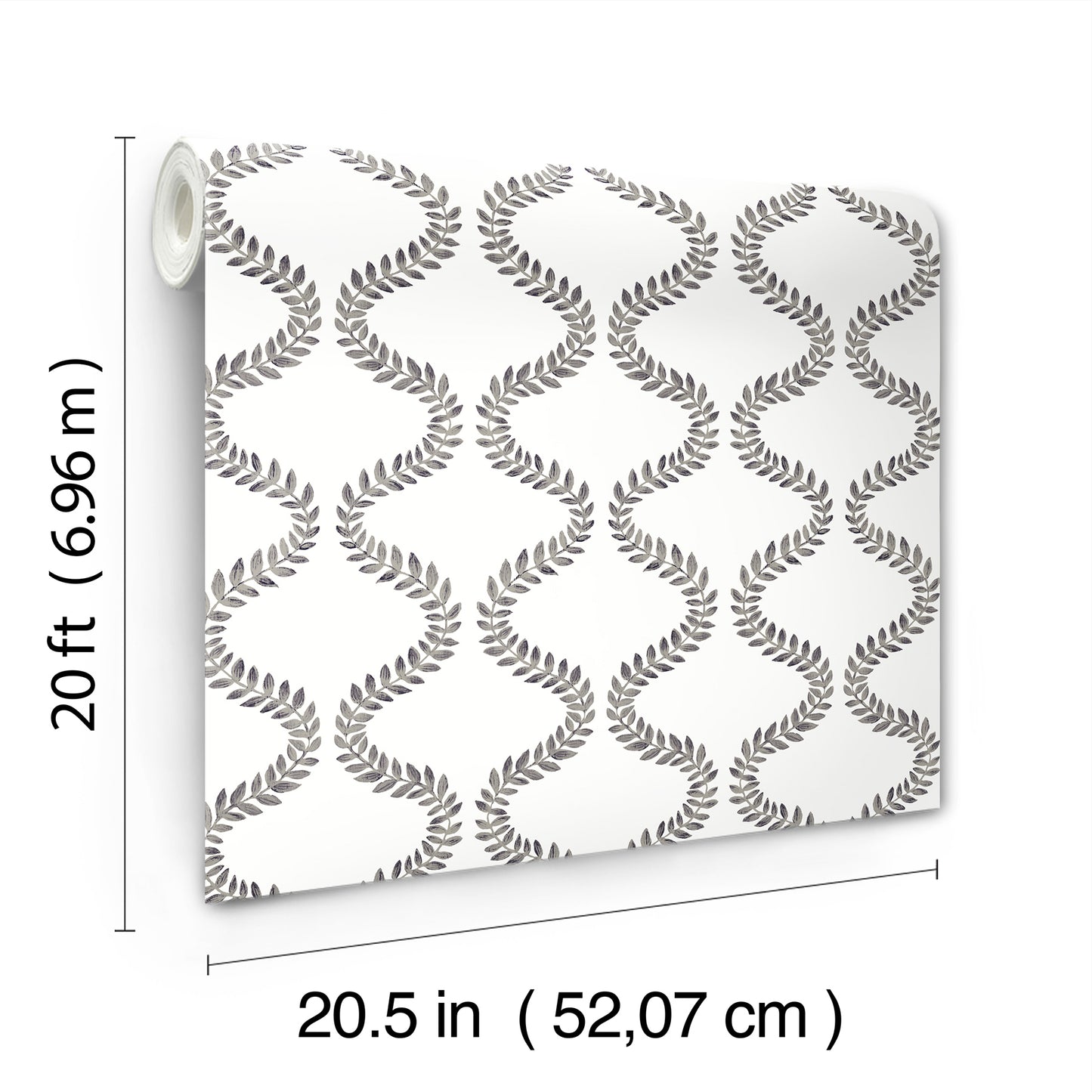 York Wallcoverings Mirth Studios Florentine Soft Black Vine Trellis Peel and Stick Wallpaper Transitional Botanical Blacks  Wallpaper - PSW1572RL