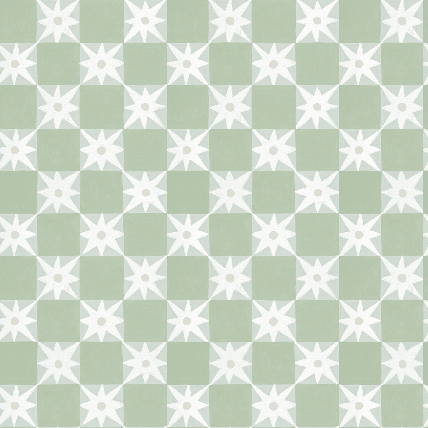 York Wallcoverings Mirth Studios Stardust Green Checkerboard Peel and Stick Wallpaper Bohemian Small Prints Greens  Wallpaper - PSW1587RL
