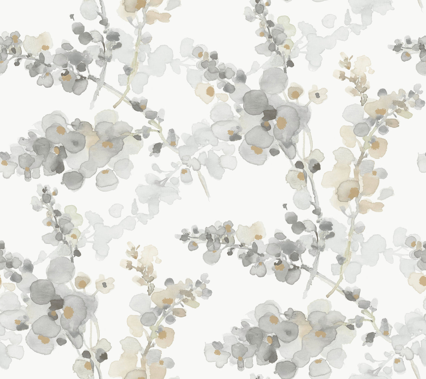 York Wallcoverings Simply Candice PSWP Blossom Fling Steel Peel and Stick Wallpaper Modern Florals Greys  Wallpaper - PSW1600RL