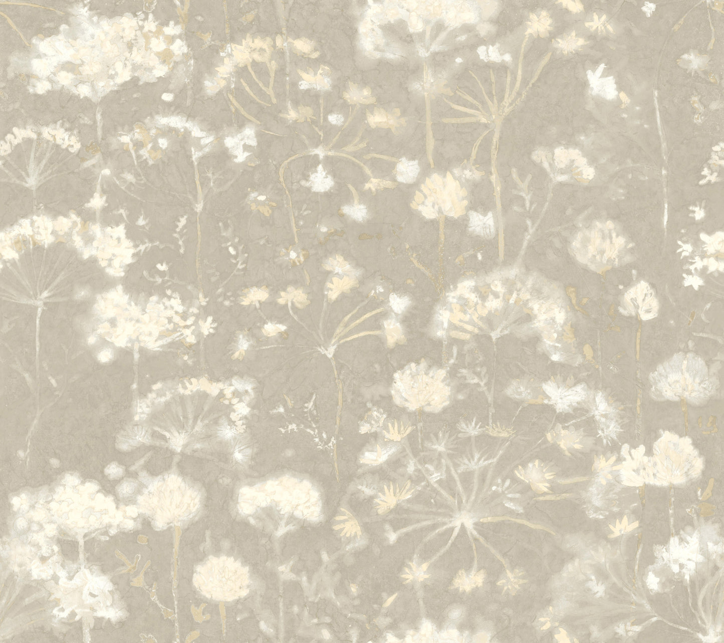 York Wallcoverings Simply Candice PSWP Botanical Fantasy Soft Taupe Peel and Stick Wallpaper Farmhouse Botanical Beiges  Wallpaper - PSW1605RL