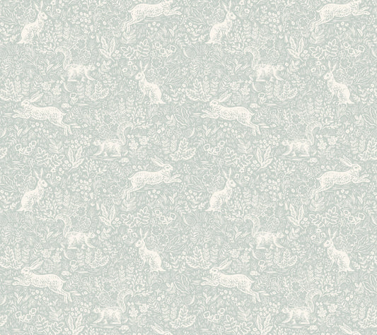 York Wallcoverings Rifle Paper Co P+S 4th Edition Fable Mineral Peel and Stick Wallpaper Whimsical Animals and Insects Greens  Wallpaper - PSW1626RL