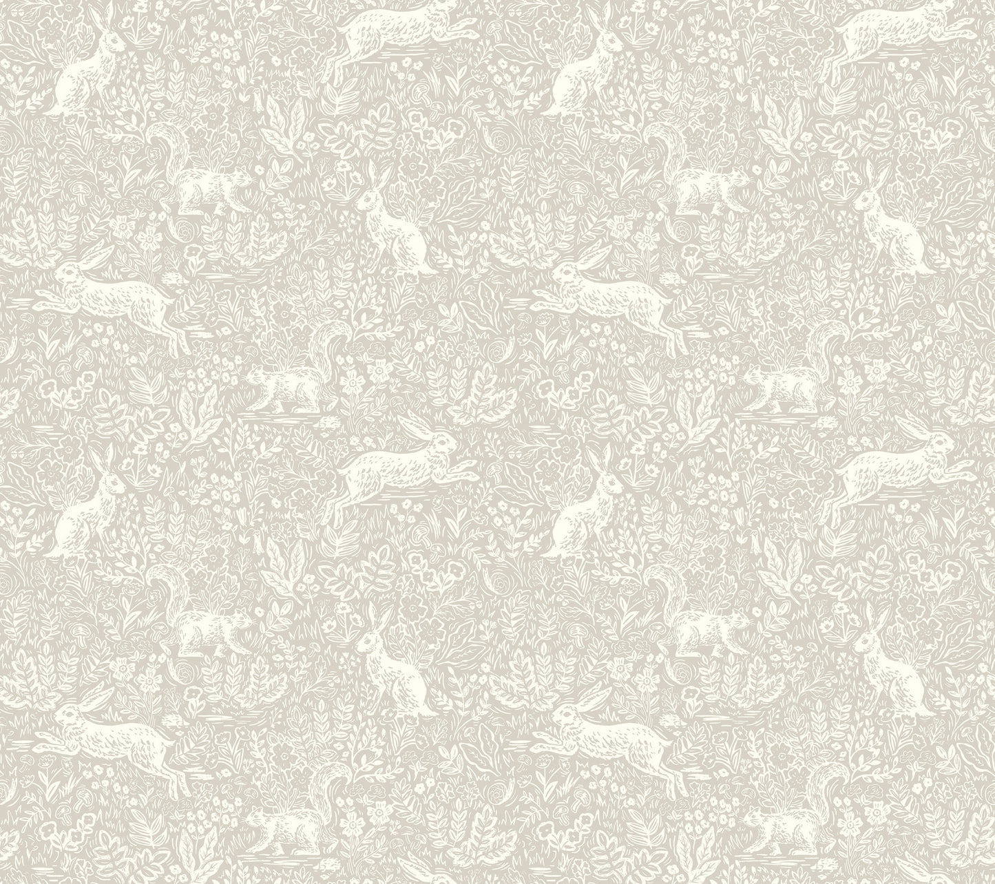 York Wallcoverings Rifle Paper Co P+S 4th Edition Fable Linen Peel and Stick Wallpaper Whimsical Animals and Insects Beiges  Wallpaper - PSW1627RL