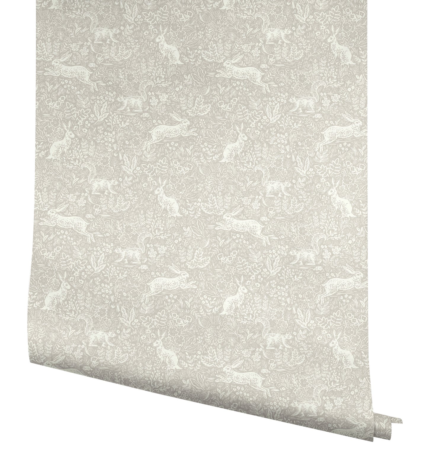 York Wallcoverings Rifle Paper Co P+S 4th Edition Fable Linen Peel and Stick Wallpaper Whimsical Animals and Insects Beiges  Wallpaper - PSW1627RL