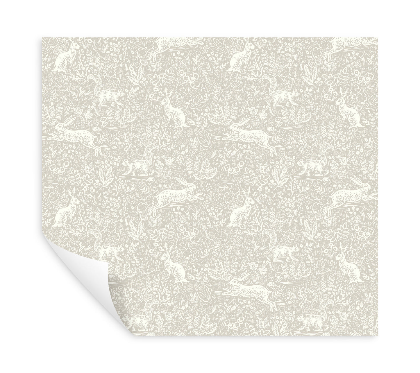 York Wallcoverings Rifle Paper Co P+S 4th Edition Fable Linen Peel and Stick Wallpaper Whimsical Animals and Insects Beiges  Wallpaper - PSW1627RL