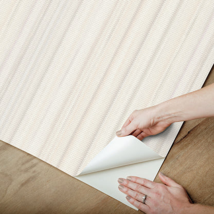 York Wallcoverings Missoni PSWP Striped Sunset Beige Peel and Stick Wallpaper Transitional Stripes Whites and Off-Whites  Wallpaper - PSW1635RL