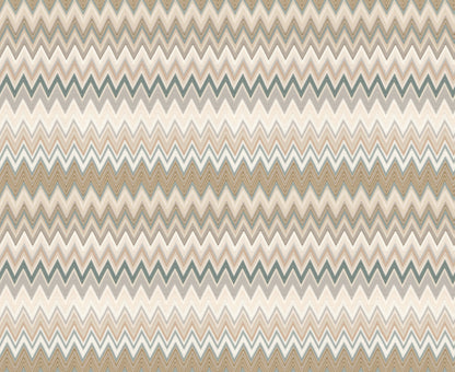 York Wallcoverings Missoni PSWP Zig Zag Green Peel and Stick Wallpaper Transitional Chevron Greens  Wallpaper - PSW1642RL